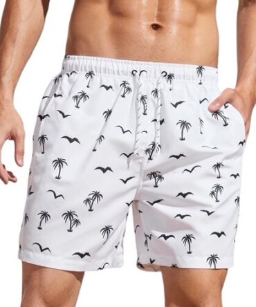Short Playero Estampado palmeras