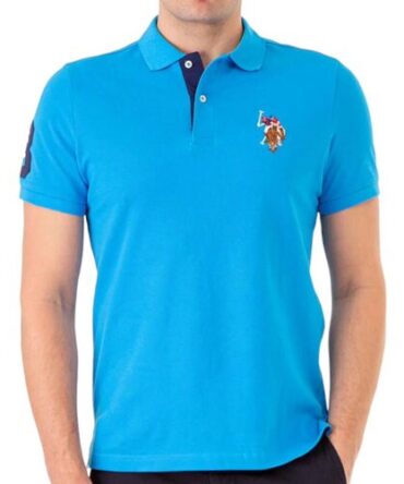 Chemise Polo Azul