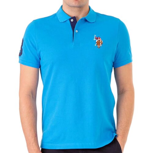 Chemise Polo Azul