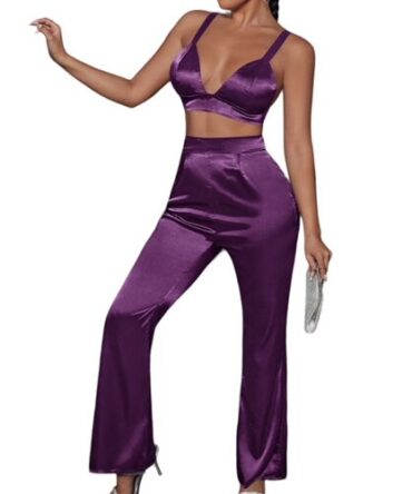 Conjunto Saten Morado