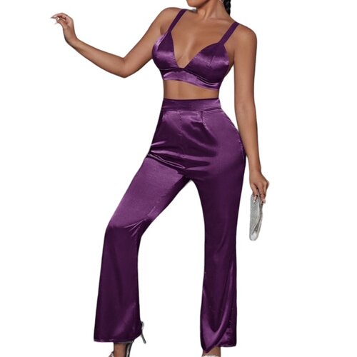 Conjunto Saten Morado