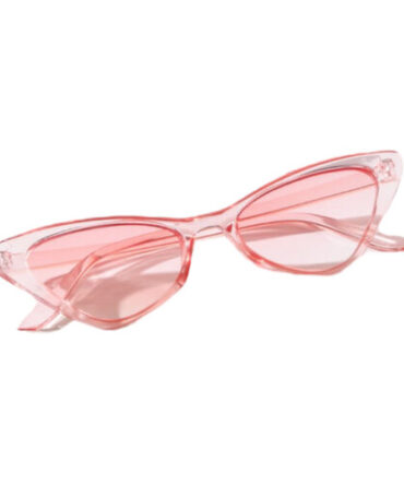 Lentes Montura Transparente Rosa y Cristal Rosa