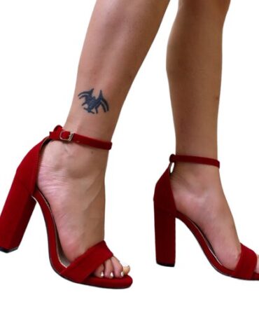 Sandalias de Tacon Rojos