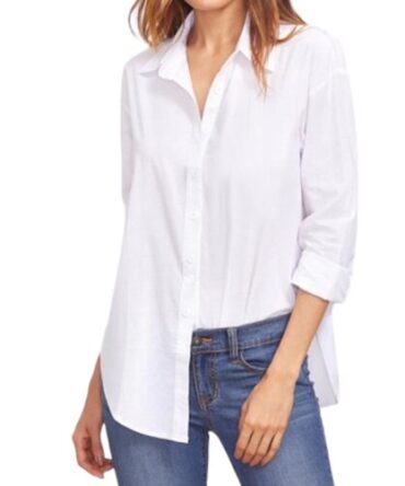 Blusa Blanca Manga Larga #02