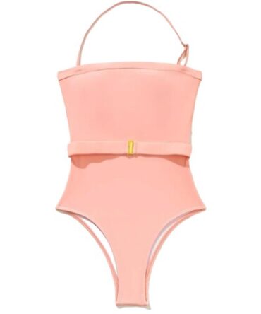 Traje de baño entero rosa