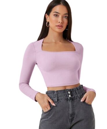 Croptop Lila