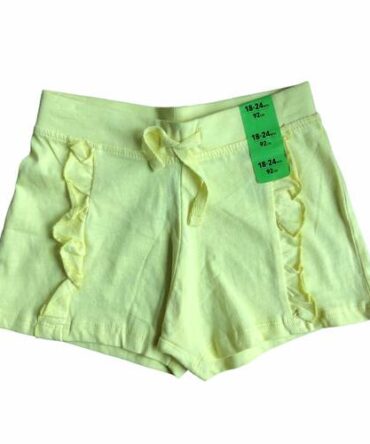 Short Amarillo De Niña #D148