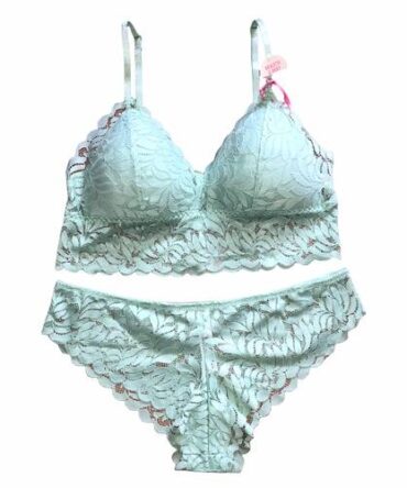 Conjunto Bralette Verde Encaje #D392