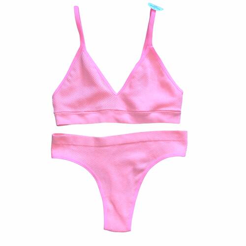 Conjunto Interior Coral Neon #D392