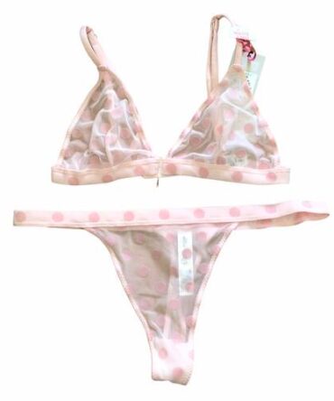 Conjunto Bralette Rosa #D392