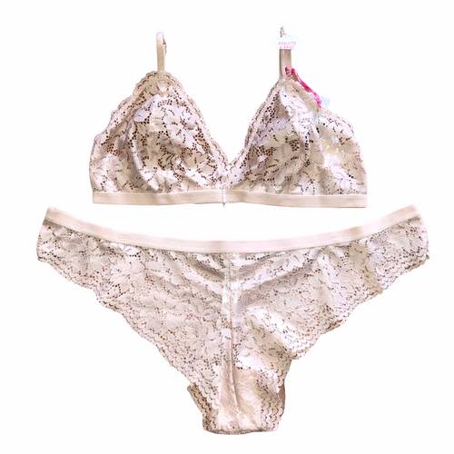 Conjunto Bralette Rosa Encaje #D392