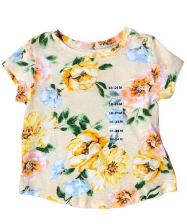 Franela De Bebe Estampada Flores
