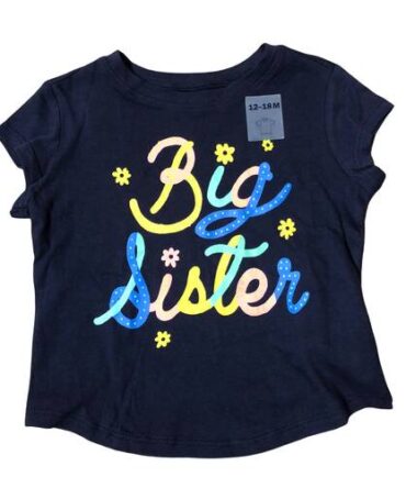Franela De Bebe Negra Estampada