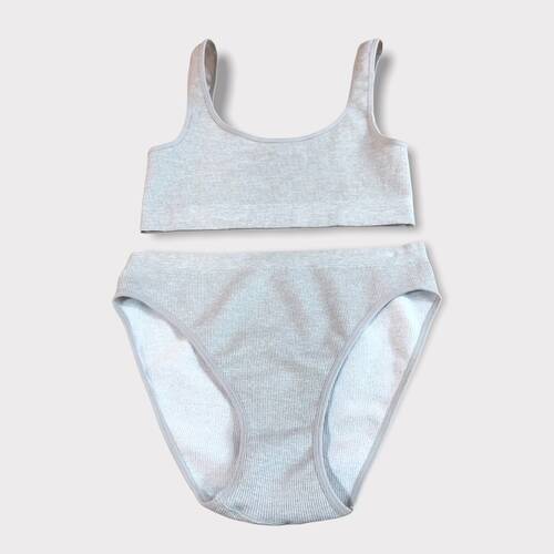 Conjunto Lenceria Gris