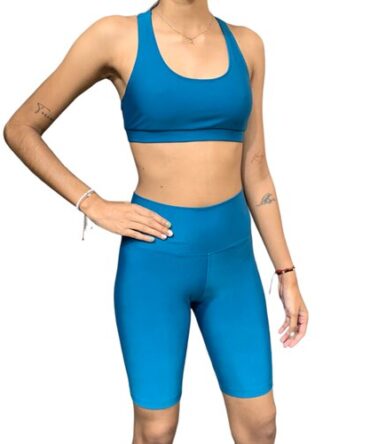 Conjunto deportivo biker azul