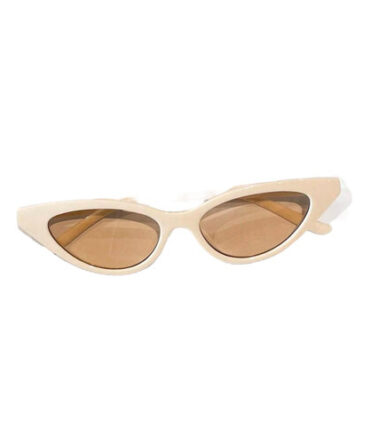 Lentes Montura Crema Cristal Marrón Claro